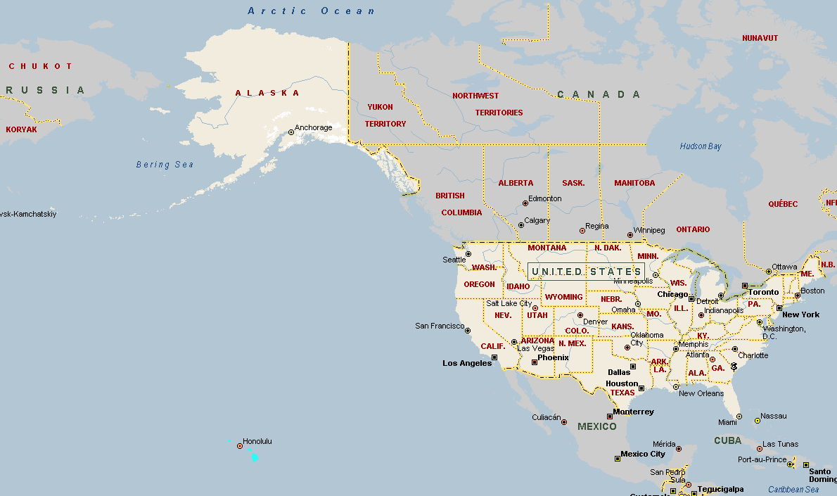 Map Usa Hawaii