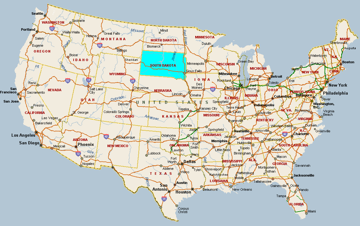 dakota-usa-map