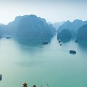 092 FacebookHeader VNM HaLongBay 2011APR12 DaoTiTop 018.jpg  OK .... just one more of my photos of Ha Long Bay.     I love this early morning shot simply because of the shades and contrasts of the greens and blues. — at Ha Long Bay, Quảng Ninh Province, Vietnam. : 2011, April, Asia, Date, Month, Places, Quang Ninh Province, Vietnam, Year