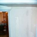 USA ID Boise 7011WAshland LL Hallway 2003FEB22 001  Here I'm plastering the door I moved 4 feet to the left. : 2003, 7011 West Ashland, Americas, Boise, February, Hallway, Idaho, North America, USA
