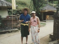 IDN Bali 1990OCT WRLFC WGT 017  Uncle Arthur and Philthy make a lovely couple! : 1990, 1990 World Grog Tour, Asia, Bali, Date, Indonesia, Month, October, Places, Rugby League, Sports, Wests Rugby League Football Club, Year