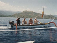 IDN Bali 1990OCT WRLFC WGT 073  They've given up on the shade thing and head off for fluid replenishment. : 1990, 1990 World Grog Tour, Asia, Bali, Date, Indonesia, Month, October, Places, Rugby League, Sports, Wests Rugby League Football Club, Year