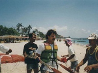 IDN Bali 1990OCT WRLFC WGT 095  The lad's looking a bit nervous. : 1990, 1990 World Grog Tour, Asia, Bali, Date, Indonesia, Month, October, Places, Rugby League, Sports, Wests Rugby League Football Club, Year