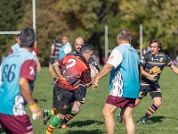 NZL CAN Christchurch 2018APR25 GO Dingoes v AVR 008 : - DATE, - PLACES, - SPORTS, - TRIPS, 10's, 2018, 2018 - Kiwi Kruisin, 2018 Christchurch Golden Oldies, Alice Springs Dingoes Rugby Union Football CLub, Alice Springs Dingoes Rugby Union Football Club, April, Argentina, Associació Veterans Rugby Barcelona, Canterbury, Christchurch, Day, Golden Oldies Rugby Union, Month, New Zealand, Oceania, Rugby Union, South Hagley Park, Spain, Teams, The Gaucho, Wednesday, Year