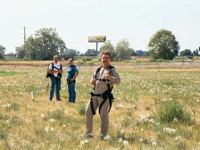 USA ID Caldwell 2002JUL21 FITZY SkydiveIdaho 010  I'll tell you what. Try 70 seconds of free falling and try NOT having a shit-arsed grin like this!!! : 2002, Americas, Caldwell, Idaho, July, North America, Skydive Idaho, Skydiving, USA