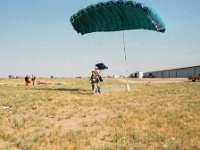 USA ID Caldwell 2002JUL21 FITZY SkydiveIdaho 019  Just like a stroll in the park. : 2002, Americas, Caldwell, Idaho, July, North America, Skydive Idaho, Skydiving, USA