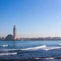 MAR CAS Casablanca 2016DEC29 CornicheBoulevard 002 : 2016, 2016 - African Adventures, Africa, Boulevard de la Corniche, Casablanca, Casablanca-Settat, Date, December, Grande Mosquée Hassan II, Month, Morocco, Northern, Places, Trips, Year