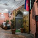MAR CAS Casablanca 2016DEC29 005  Never seen a car trying to hide behind a pot plant before. : 2016, 2016 - African Adventures, Africa, Casablanca, Casablanca-Settat, Date, December, Month, Morocco, Northern, Places, Trips, Year