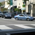 USA CA BeverlyHills 2005MAY03 007  Traffic snarl Beverly Hills style - a Ferrari, a Porsche and a busted arse Range Rover. : 2005, 2005 - Pasadena, Americas, Beverly Hills, California, Date, May, Month, North America, Places, Trips, USA, Year