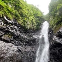 PYF Tahiti FaarumaiWaterfalls 2007FEB13 HaamaremareRahi 002  Although the guides say to go for a swim, there are falling rocks hazard signs everywhere. : 2007, 2007 - Gone Troppo In Tahiti, Date, Faarumai Waterfalls, February, French Polynesia, Haamaremare Rahi, Month, Oceania, Places, Tahiti, Trips, Year