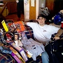 USA ID WildernessRanch 1998DEC25 Mike 001  Rebekah's fiancé Mike made out like a bandit. : 1998, Americas, Christmas, Date, December, Events, Idaho, Month, North America, Places, USA, Widerness Ranch, Year