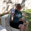 2005JUL16 USA ID Boise KUECKS Danette Birthday 012  At least he brang some writing material. : 2005, 7011 West Ashland, Americas, Birthday, Boise, Danette Kuecks, Idaho, July, North America, USA