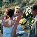 AUST NT AliceSprings 2002OCT19 Wedding SYMONS Ceremony 021  Kristen Bruhn congratulates Cindy : 2002, Alice Springs, Australia, Date, Events, Month, NT, October, Places, Symons - Gavin & Cindy, Wedding, Year