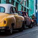 300 FacebookHeader CUB SDEC SantiagoDeCuba 2019APR19 008  Today's shot marks the 300th time I've updated my Facebook header with an image of my own.   Aside from that I love it because it depicts a colourful local street with all the major forms of transport in Cuba - car, bike, train and "foot Falcon". — in Santiago de Cuba, Cuba. : - DATE, - PLACES, - TRIPS, 10's, 2019, 2019 - Taco's & Toucan's, Americas, April, Caribbean, Cuba, Day, Friday, Month, Santiago de Cuba, Year