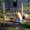 USA ID Boise 1112North7th 1998APR FrontFence 003  Digging the holes was a heap of fun - NOT!!!! : 1998, April, Exterior, Fitzy's Poverty Palaces, Front Fence