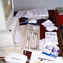 USA ID Boise 1112North7th 1997SEPT ComputerRoom 001  Yup, the 'puter nerd has taken up residence. : 1112 North 7th, 1997, Americas, Boise, Computer Room, Fitzy's Poverty Palaces, Idaho, Interior, North America, September, USA