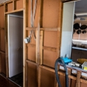 7Goldsworthy UL Dining 2017FEB11 003  The kitchen wall is now square and plumb with addition of a jack stud in the doorway. : February, 2017, Interior, Fitzy's Poverty Palaces, Dining Room, 7 Goldsworthy Street, Townsville, QLD, Australia, Dinng Room