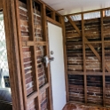 7Goldsworthy UL Lounge 2017FEB03 006  The tear down revealled a spaghetti facotry of wiring and the front door was barely secured. : February, 2017, Townsville, QLD, Australia, 7 Goldsworthy Street, Lounge Room, Interior, Fitzy's Poverty Palaces
