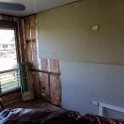 7Goldsworthy UL Lounge 2017FEB06 002  I've had to also throw up a couple sheets of drywall/Gyprock to allow the fridgy to come back in the morning to re-install the air conditioner. : 7 Goldsworthy Street, Townsville, QLD, Australia, Lounge Room, Interior, Fitzy's Poverty Palaces, 2017, February
