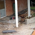 USA ID Boise 7011WAshland EHF Porch 2004JUL10 007  Time to tackle the massive concrete blocks. : 2004, 7011 West Ashland, Americas, Boise, Idaho, July, North America, Porch, USA