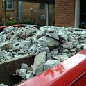 USA ID Boise 7011WAshland EHF Porch 2004JUL10 012  The demolished concrete block nearly filled the back of my ute. : 2004, 7011 West Ashland, Americas, Boise, Idaho, July, North America, Porch, USA