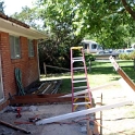 USA ID Boise 7011WAshland EHF Porch 2004JUL31 008  The existing lean-to literally pulled of with one tug of the posts. : 2004, 7011 West Ashland, Americas, Boise, Idaho, July, North America, Porch, USA
