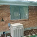 USA ID Boise 7011WAshland EHR Deck 2002JUL13 003  The old dryer vent was just punched through the wall. Can you see the new vent? It's next to the a/c unit. : 2002, 7011 West Ashland, Americas, Boise, Deck, Idaho, July, North America, USA