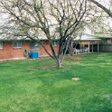 USA ID Boise 7011WAshland EXT Rear 2001MAR30 004  The green carpet need a bit of attention, but it should take to long to play lawn bowls on it. : 2001, 7011 West Ashland, Americas, Back Yard, Boise, Idaho, March, North America, USA