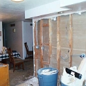 USA ID Boise 7011WAshland GF Kitchen 2003JAN25 005  The original studs were used in the foundations and have saw marks and concrete all over them. : 2003, 7011 West Ashland, Americas, Boise, Idaho, January, Kitchen, North America, USA