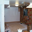 USA ID Boise 7011WAshland GF Kitchen 2003JAN25 006  All the cupboards are out and you can see 2 of the 3 layers of vinyl flooring. : 2003, 7011 West Ashland, Americas, Boise, Idaho, January, Kitchen, North America, USA