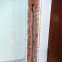 USA ID Boise 7011WAshland GF Lounge 2003JAN18 005  I had to rout out a channel down the stud for an existing electrical outlet. : 2003, 7011 West Ashland, Americas, Boise, Idaho, January, Lounge Room, North America, USA