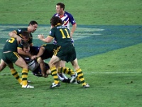 AUS QLD Brisbane 2006NOV18 SuncorpStadium Roos v Lions 029 : 2006, 2006 - Where The Farq Is Fitzy, ARL, Australia, Brisbane, Kangaroos, November, QLD, Rugby League, Suncorp Stadium, Super League, The Lions