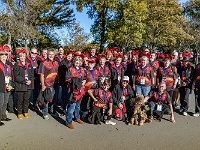 NZL CAN Christchurch 2018APR22 GO StreetParade 009 : - DATE, - PLACES, - SPORTS, - TRIPS, 10's, 2018, 2018 - Kiwi Kruisin, 2018 Christchurch Golden Oldies, April, Canterbury, Christchurch, Christchurch Netball Courts, Day, Golden Oldies Rugby Union, Month, New Zealand, Oceania, Rugby Union, Street Parade, Sunday, Year