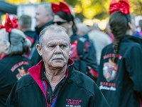 NZL CAN Christchurch 2018APR22 GO StreetParade 050 : - DATE, - PLACES, - SPORTS, - TRIPS, 10's, 2018, 2018 - Kiwi Kruisin, 2018 Christchurch Golden Oldies, April, Canterbury, Christchurch, Christchurch Netball Courts, Day, Golden Oldies Rugby Union, Month, New Zealand, Oceania, Rugby Union, Street Parade, Sunday, Year