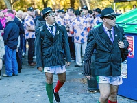 NZL CAN Christchurch 2018APR22 GO StreetParade 052 : - DATE, - PLACES, - SPORTS, - TRIPS, 10's, 2018, 2018 - Kiwi Kruisin, 2018 Christchurch Golden Oldies, April, Canterbury, Christchurch, Christchurch Netball Courts, Day, Golden Oldies Rugby Union, Month, New Zealand, Oceania, Rugby Union, Street Parade, Sunday, Year
