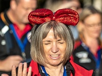 NZL CAN Christchurch 2018APR22 GO StreetParade 077 : - DATE, - PLACES, - SPORTS, - TRIPS, 10's, 2018, 2018 - Kiwi Kruisin, 2018 Christchurch Golden Oldies, April, Canterbury, Christchurch, Christchurch Netball Courts, Day, Golden Oldies Rugby Union, Month, New Zealand, Oceania, Rugby Union, Street Parade, Sunday, Year
