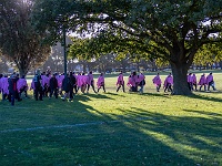 NZL CAN Christchurch 2018APR22 GO StreetParade 079 : - DATE, - PLACES, - SPORTS, - TRIPS, 10's, 2018, 2018 - Kiwi Kruisin, 2018 Christchurch Golden Oldies, April, Canterbury, Christchurch, Christchurch Netball Courts, Day, Golden Oldies Rugby Union, Month, New Zealand, Oceania, Rugby Union, Street Parade, Sunday, Year