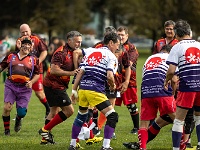 NZL CAN Christchurch 2018APR27 GO Dingoes v GunmaWakuwaku 026 : - DATE, - PLACES, - SPORTS, - TRIPS, 10's, 2018, 2018 - Kiwi Kruisin, 2018 Christchurch Golden Oldies, Alice Springs Dingoes Rugby Union Football Club, April, Canterbury, Christchurch, Day, Friday, Golden Oldies Rugby Union, Gunma Wakuwaku, Japan, Month, New Zealand, Oceania, Rugby Union, South Hagley Park, Teams, Year