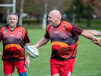 NZL CAN Christchurch 2018APR27 GO Dingoes v GunmaWakuwaku 028 : - DATE, - PLACES, - SPORTS, - TRIPS, 10's, 2018, 2018 - Kiwi Kruisin, 2018 Christchurch Golden Oldies, Alice Springs Dingoes Rugby Union Football Club, April, Canterbury, Christchurch, Day, Friday, Golden Oldies Rugby Union, Gunma Wakuwaku, Japan, Month, New Zealand, Oceania, Rugby Union, South Hagley Park, Teams, Year