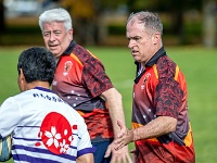 NZL CAN Christchurch 2018APR27 GO Dingoes v GunmaWakuwaku 041 : - DATE, - PLACES, - SPORTS, - TRIPS, 10's, 2018, 2018 - Kiwi Kruisin, 2018 Christchurch Golden Oldies, Alice Springs Dingoes Rugby Union Football Club, April, Canterbury, Christchurch, Day, Friday, Golden Oldies Rugby Union, Gunma Wakuwaku, Japan, Month, New Zealand, Oceania, Rugby Union, South Hagley Park, Teams, Year