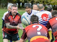NZL CAN Christchurch 2018APR27 GO Dingoes v GunmaWakuwaku 069 : - DATE, - PLACES, - SPORTS, - TRIPS, 10's, 2018, 2018 - Kiwi Kruisin, 2018 Christchurch Golden Oldies, Alice Springs Dingoes Rugby Union Football Club, April, Canterbury, Christchurch, Day, Friday, Golden Oldies Rugby Union, Gunma Wakuwaku, Japan, Month, New Zealand, Oceania, Rugby Union, South Hagley Park, Teams, Year