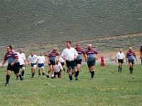 USA ID Bellevue 2002MAY18 Lions vs Ketchum 006  Trots, Gump, Brunsie Lewinski (he's on his knees), myself and Kush following the ball. : 2002, 43rd State Crimson Lions, Americas, Bellevue, Idaho, Ketchum, May, North America, Rugby Union, USA