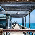 NAM ERO Swakopmund 2016NOV23 014  Love the dead end sign. As if walking off the end of the jetty and into the Atlantic wasn't warning enough. : 2016, 2016 - African Adventures, Africa, Date, Erongo, Jetty Bridge, Month, Namibia, November, Places, Southern, Swakopmund, Trips, Year