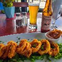 CRI ALA LaFortuna 2019MAY12 004  ith the worms definitely biting, I settled on   Marisqueria Snapper’s House   for a lunch consisting of a fried   Calamari   starter and the Blackened Snapper fillet. The feed was great with the starter being brilliant. : - DATE, - PLACES, - TRIPS, 10's, 2019, 2019 - Taco's & Toucan's, Alajuela, Americas, Central America, Costa Rica, Day, La Fortuna, May, Month, Sunday, Year