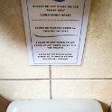 CRI PUN Quepos 2019MAY17 008  You know someones stood on the throne ..... multiple times ..... if there is a sign in the Thunderbox. : - DATE, - PLACES, - TRIPS, 10's, 2019, 2019 - Taco's & Toucan's, Americas, Central America, Costa Rica, Day, Friday, May, Month, Puntarenas, Quepos, Year