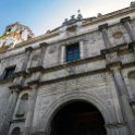 MEX CDMX Coyoacan 2019MAR29 SanJuanBautista 005  The original church consisted of three naves; the largest and highest was located in the centre, with the choir and presbytery being separated from the main nave. The church was rebuilt in 1804 and remodelled from 1926 to 1947, but apparantly it has not lost any of its exterior or interior features. : - DATE, - PLACES, - TRIPS, 10's, 2019, 2019 - Taco's & Toucan's, Americas, Central, Coyoacán, Day, Friday, Iglesia de San Juan Bautista, March, Mexico, Mexico City, Month, North America, Year