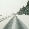 USA ID Highway55 2002JAN20 001  What fun!!! Towing a trailer with a sled on icy roads is an interesting experience to say the least. : 2002, 2002 - 3rd Annual Bed & Sled, Americas, Highway 55, Idaho, January, North America, USA