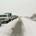 USA ID Highway55 2002JAN20 007  A car slid off the road and the tow truck got bogged which caused this traffic jam. : 2002, 2002 - 3rd Annual Bed & Sled, Americas, Highway 55, Idaho, January, North America, USA