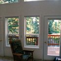 USA ID McCall 2000JUL08 020  The view for the lounge room looking doe towards the front driveway. : 2000, Idaho, July, McCall, North America, USA