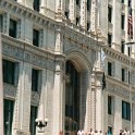 USA IL Chicago 2003JUN07 RiverTour 008  This is some of the detail that was built into the Chicago Tribune Tower : 2003, Americas, Chicago, Illinois, June, North America, USA